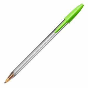 C/20 BOLIGRAFOS BIC CRISTAL LARGE FUN VERDE LIMA
