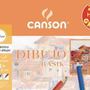 Bloc dibujo espiral basik con recuadro a4+ 16+4h 130g. microperforado 20% de hojas gratis