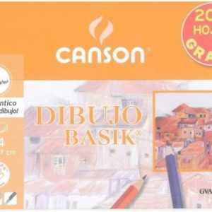 Minipack 8+2 laminas dibujo basik liso A4 21X29