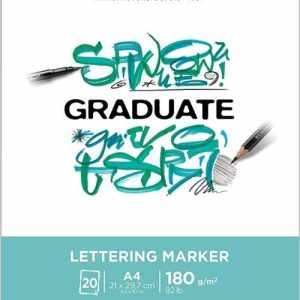 Bloc encolado a4 20h 180g market lettering canson