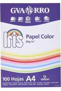 PAQUETE IRIS REPRO A4 100H 80G COLOR AZUL PASTEL GUARRO