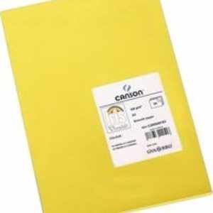 Paq 25 cartulinas 50x65 amarillo iris 185 gr
