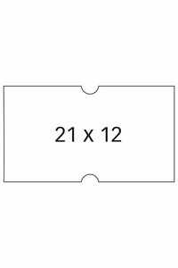 Paq/6 rollos de etiquetas blancas 21x12mm removibles apli