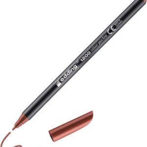 c/10 rotulador edding 1200 marron 07 punta de fibra