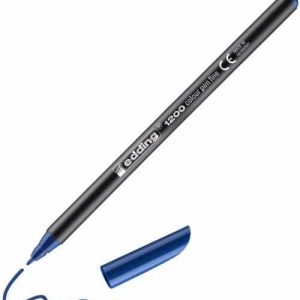 c/5 rotulador edding 1200 azul acero 17 punta de fibra