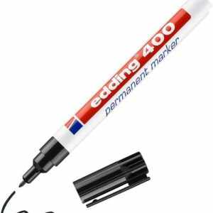C/10 ROTULADOR EDDING 400 NEGRO PERMANENTE