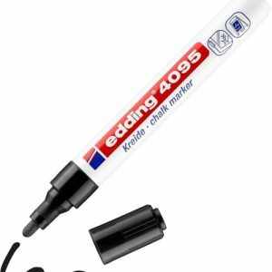C/10 ROTULADOR EDDING 4095 NEGRO MARCADOR TIZA LIQUIDA