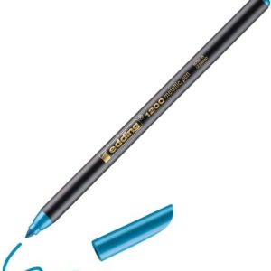C/10 rotulador edding 1200 metalico azul 73 punta redonda 1-3mm