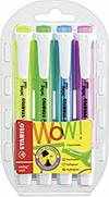 ESTUCHE 4 MARCADORES FLUORESCENTES STABILO SWING COOL