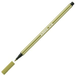 C/10 ROTULADOR STABILO PEN 68 VERDE TIERRA Nº63 PUNTA 1