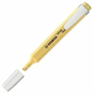 C/10 marcadores fluorescentes swing cool pastel amarillo cremoso 275/144