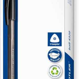 C/10 BOLIGRAFO TRIANGULAR STAEDTLER BALL 4320 PUNTA M NEGRO
