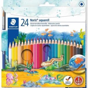 ESTUCHE 24 LAPICES COLORES ACUARELABLES + 1 PINCEL