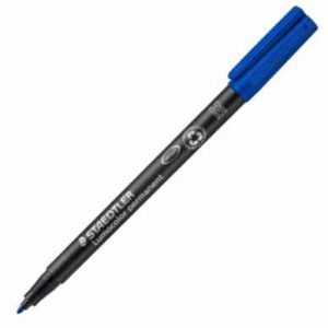 C/10 ROTULADOR LUMOCOLOR 317 AZUL PUNTA M PERMANENTE