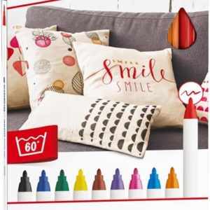 Estuche 10 rotulador edding 4600 textil colores surtidos