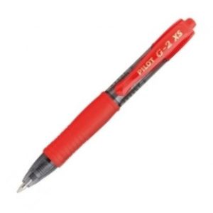 C/12 BOLIGRAFO PILOT G-2 PIXIE ROJO PUNTA 0
