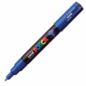 MARCADOR UNI-POSCA PC1M COLOR AZUL MARINO PUNTA 0