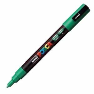Marcador uni posca pc3m color verde 0