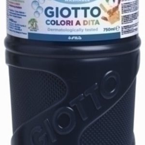 BOTE PINTURA DEDOS GIOTTO 750ML NEGRO