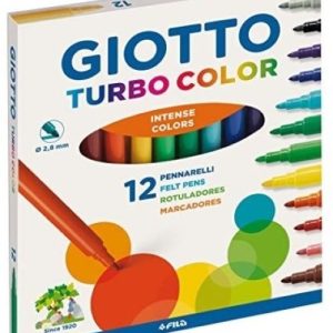 ESTUCHE 12 ROTULADORES GIOTTO TURBOCOLOR