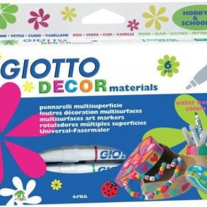 ESTUCHE 6 ROTULADORES GIOTTO DECOR MATERIALS