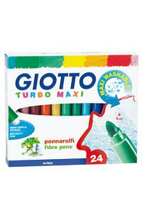 ESTUCHE 24 ROTULADORES GIOTTO TURBO MAXI SUPERLAVABLES