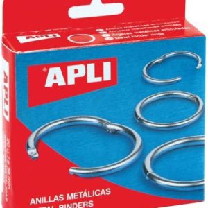 C/10 ANILLAS METALICAS 51MM ARTICULADAS APLI