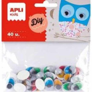 BOLSA 40 OJOS MOVILES COLORES Y MEDIDAS SURTIDAS