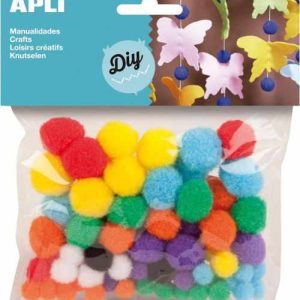 BOLSA 78 POM POM 8 COLORES SURTIDOS