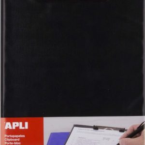 CARPETA A4 CON PINZA SUPERIOR POLIPROPILENO NEGRO