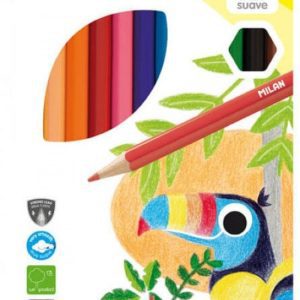 ESTUCHE 12 LAPICES DE COLORES HEXAGONALES 211 MILAN