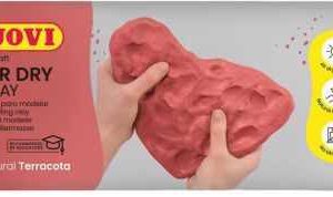 PASTA PARA MODELAR AIR DRY CLAY JOVI 500G TERRACOTA