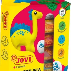 Estuche 6 barras plastilina jovi 15g. colores surtidos