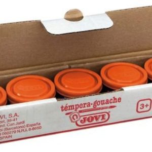 C/5 botes tempera naranja 35ml jovi