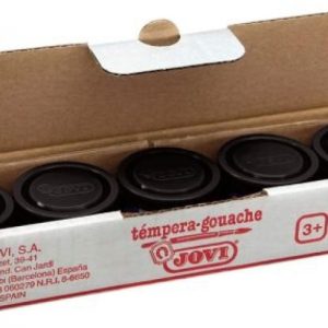 C/5 botes tempera negra 35ml jovi
