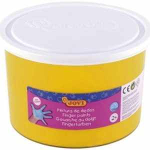 Bote pintura de dedos 500ml amarillo