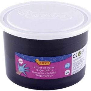Bote pintura de dedos 500ml negro