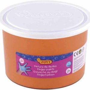 Bote pintura de dedos 500ml naranja