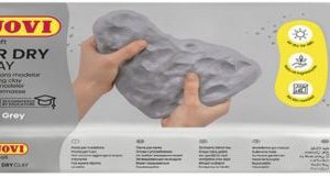 Pasta para modelar air dry clay jovi 250g gris
