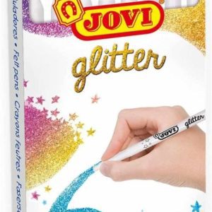 ESTUCHE 8 ROTULADORES GLITTER COLORES SURTIDOS JOVI