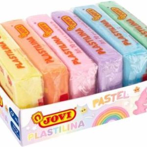 ESTUCHE 6 BARRAS PLASTILINA JOVI 50G. COLORES PASTEL SURTID