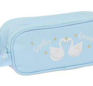 PORTATODO DOBLE GLOWLAB CISNES 21x8x6cm