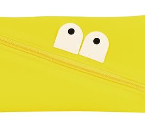 PORTATODO SILICONA SAFTA CARITAS AMARILLO 22x11x1cm