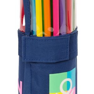 PLUMIER ENROLLABLE 27 PIEZAS BENETTON COOL 7x2x7cm