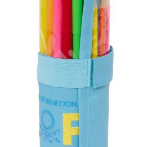 PLUMIER ENROLLABLE 27 PIEZAS BENETTON SPRING 7x2x7cm