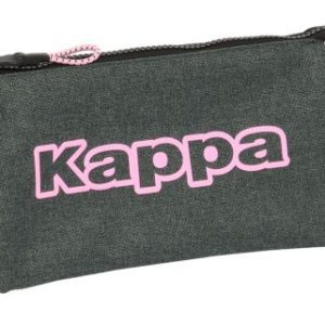 PORTATODO TRIPLE KAPPA SILVER PINK 22x12x3cm