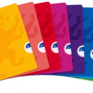 Paq/10 libretas a5+ 48h 90g. milimetrado c/m colores surtidos oxford classic