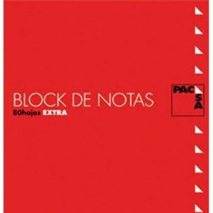 Paq/10 bloc notas con tapa fº 80h 60gr 4x4