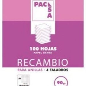 RECAMBIO Fº 100H 4 TALADROS 90G CUAD.4X4 C/M PACSA