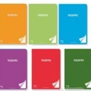PAQ/6 LIBRETA A5+ 48H 90G LISO FLEXIPAC T.PLASTICO
